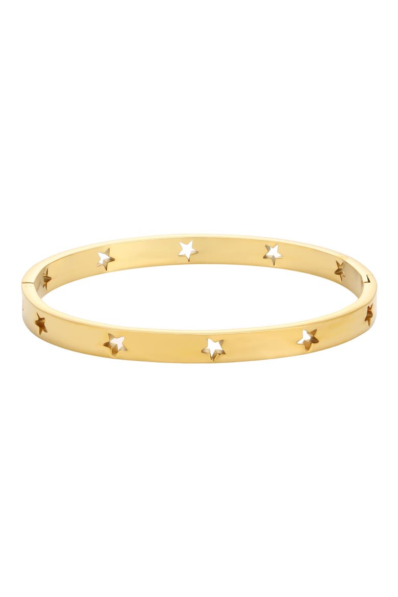 Star Cutout Bangle, Main, color, GOLD