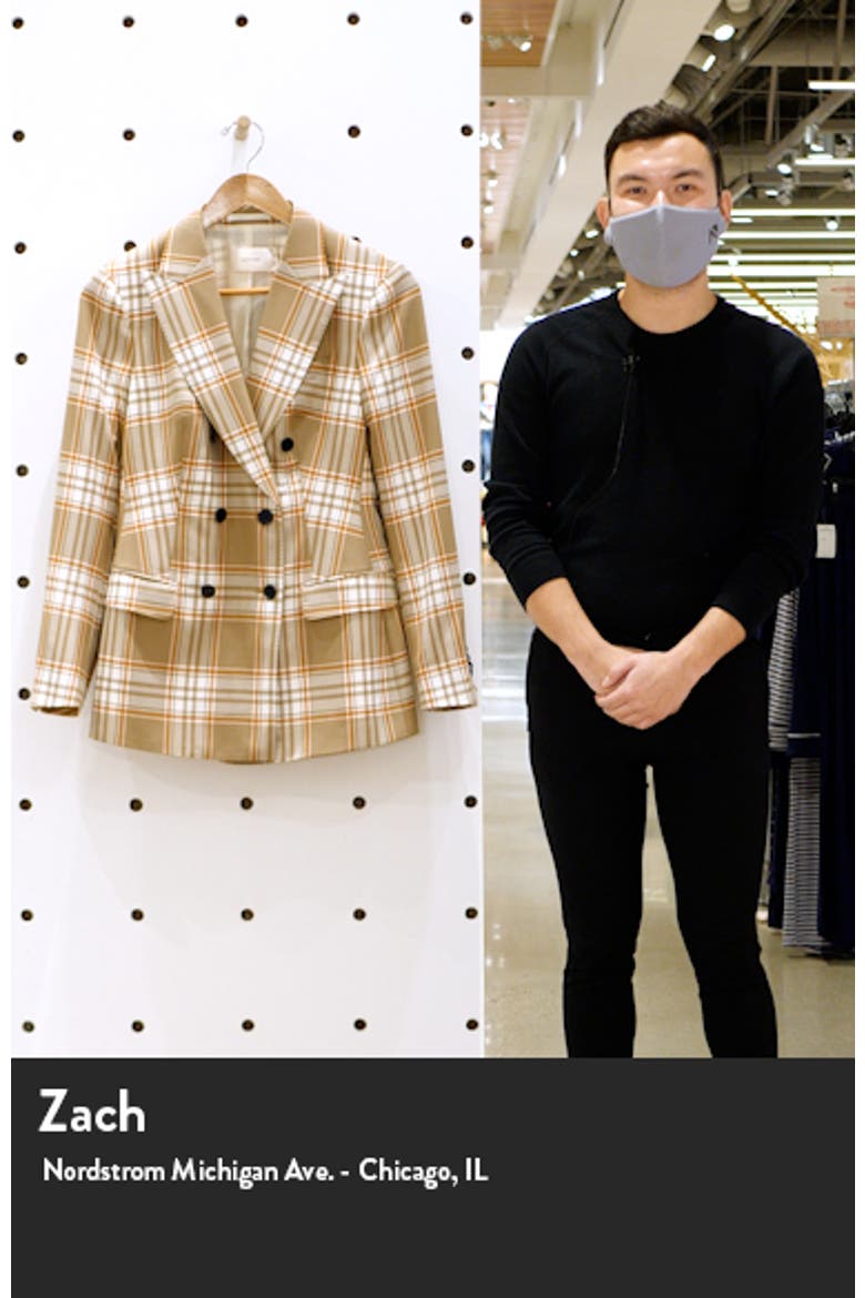 Cameron Double Breasted Check Wool Jacket video