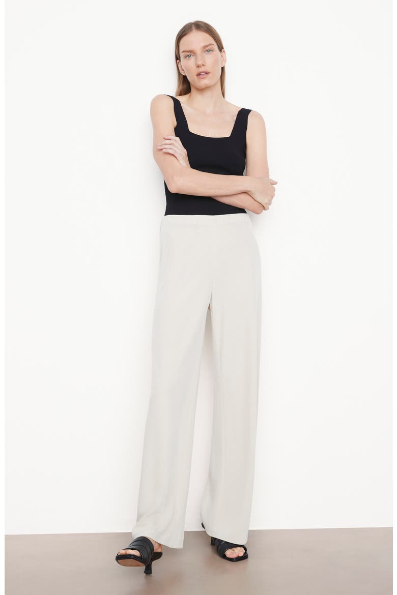 Colette High Waist Crepe Bias Pants, Alternate, color, SHELL