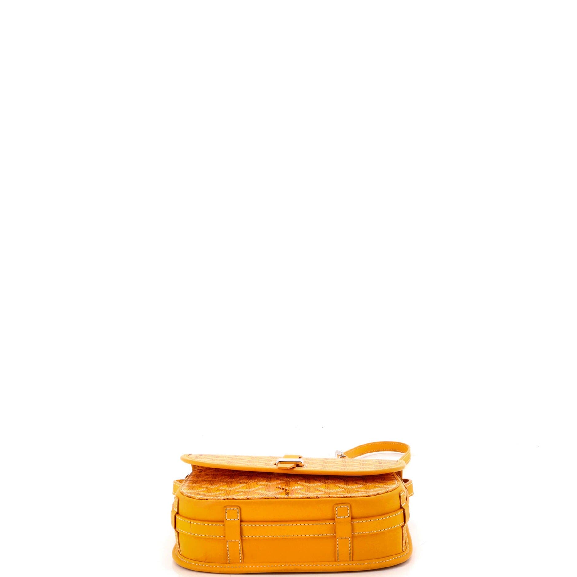 Pre-Owned Goyard Belvedere II Messenger Bag Coated Canvas PM, Alternate, color, Yellow