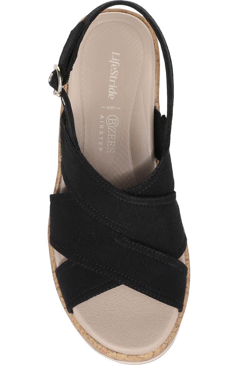 LifeStride Rye Slingback Sandal - Wide Widths Available, Alternate, color, Black