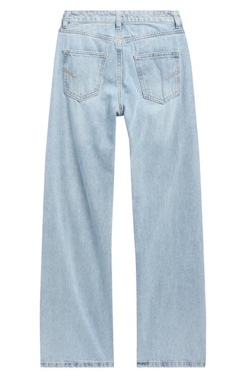 Habitual Kids Kids' Slit Front Wide Leg Pants In Blue