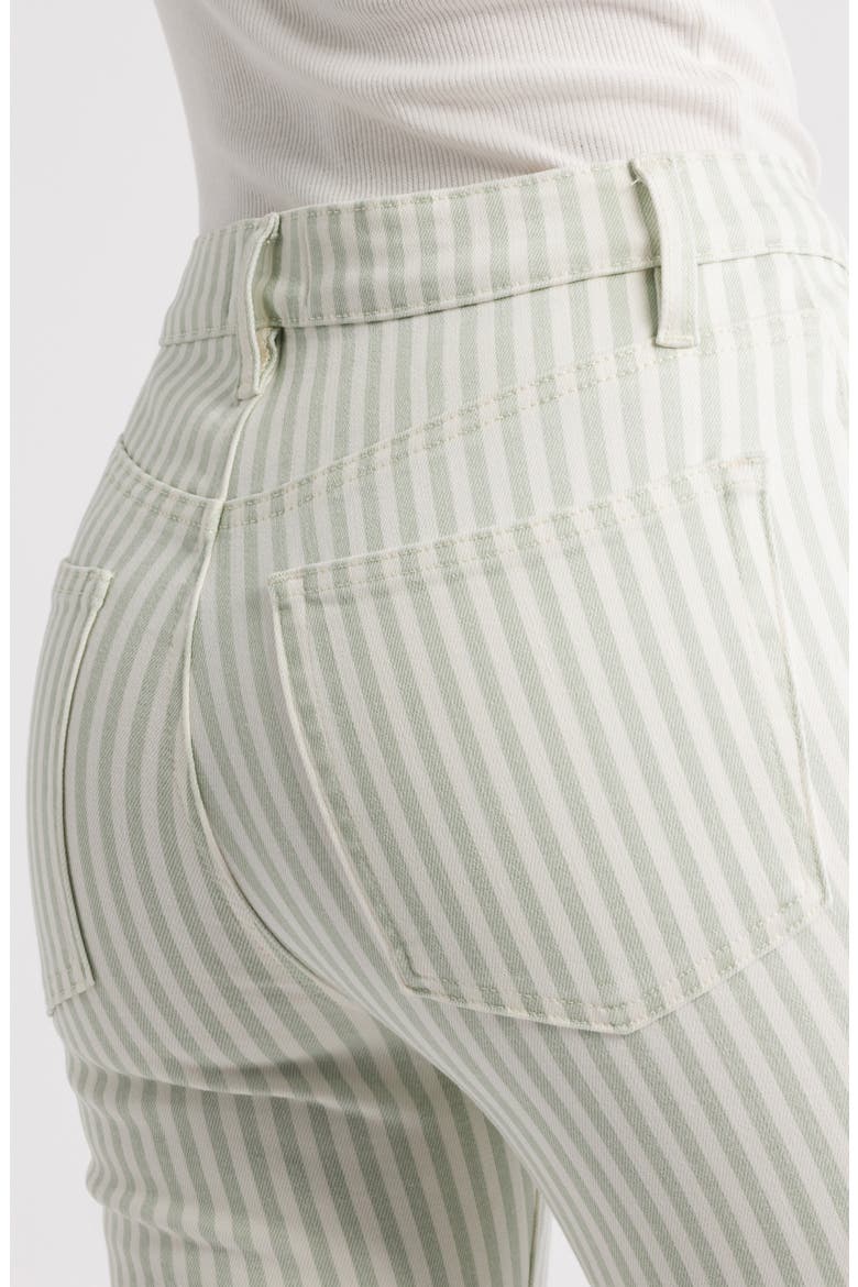 The Reboot High Waist Crop Bootcut Jeans, Alternate, color, SEAMIST STRIPE