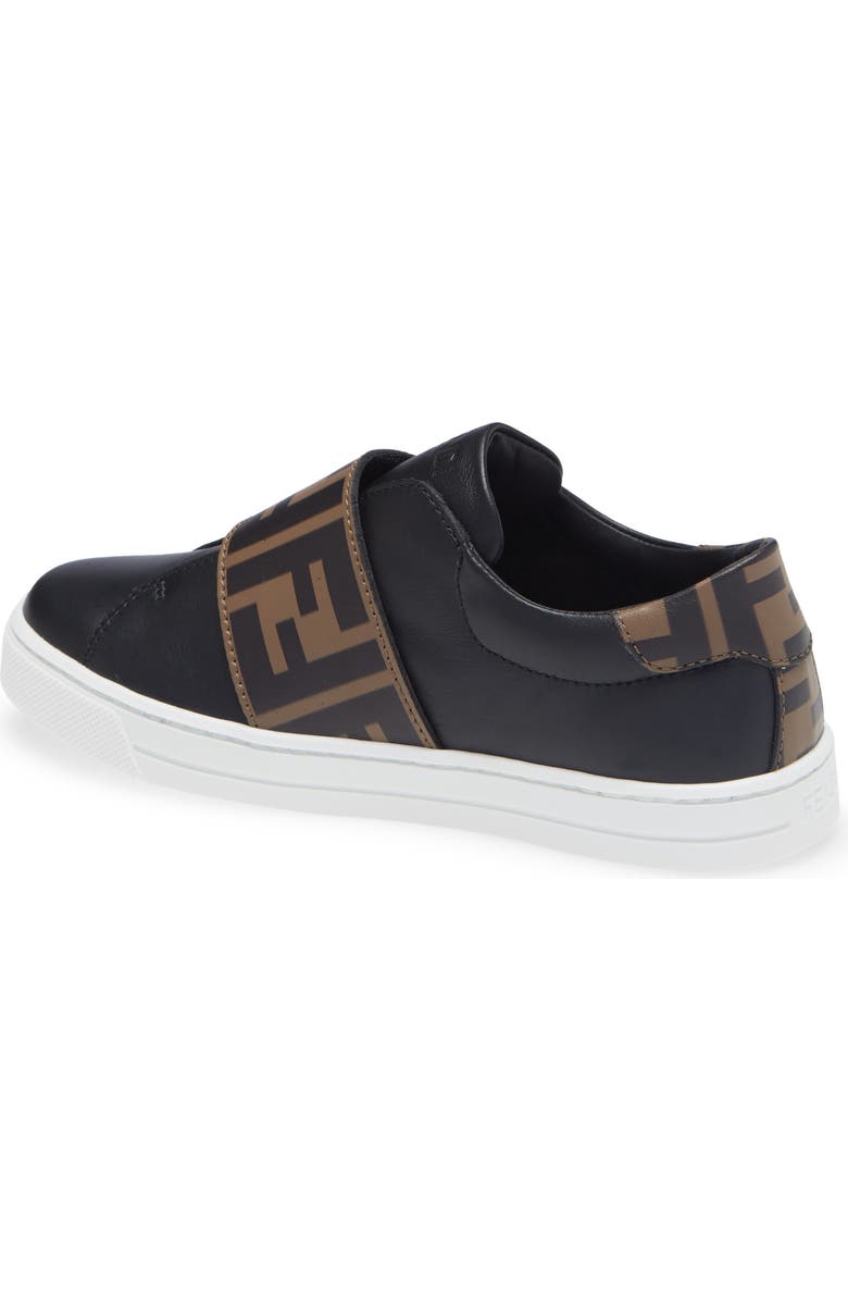 Fendi Kids' FF Logo Low Top Sneaker, Alternate, color,