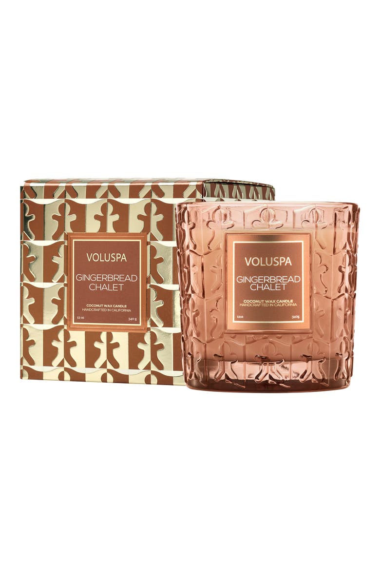 Gingerbread Chalet Candle, Main, color, GINGERBREAD CHALET