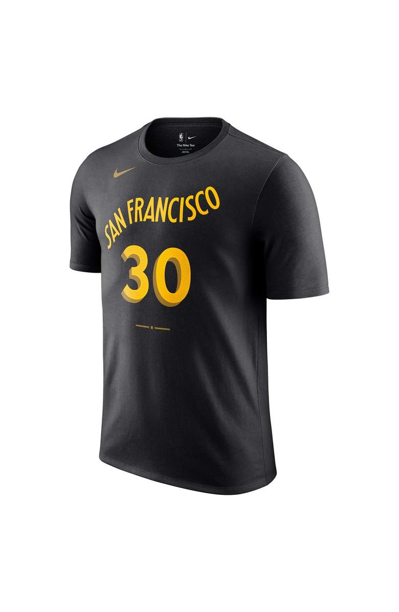 Nike Men's Nike Stephen Curry Black Golden State Warriors 2023/24 City Edition Name & Number T-Shirt, Alternate, color, 