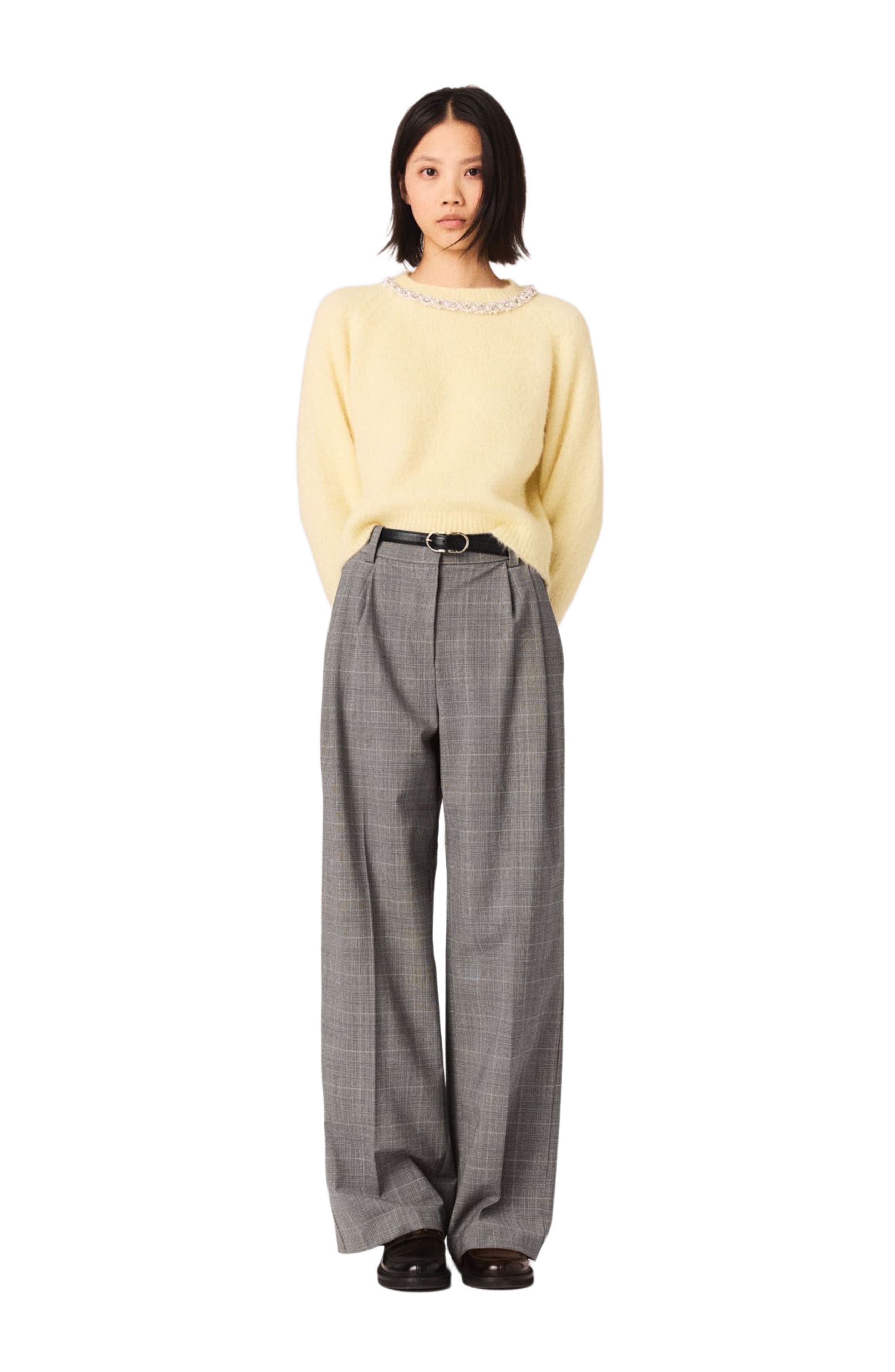 Removable jewel collar sweater - image 4