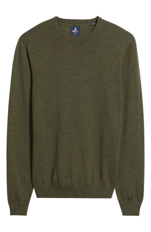 Johnnie-o Ronald Merino Wool Sweater In Green