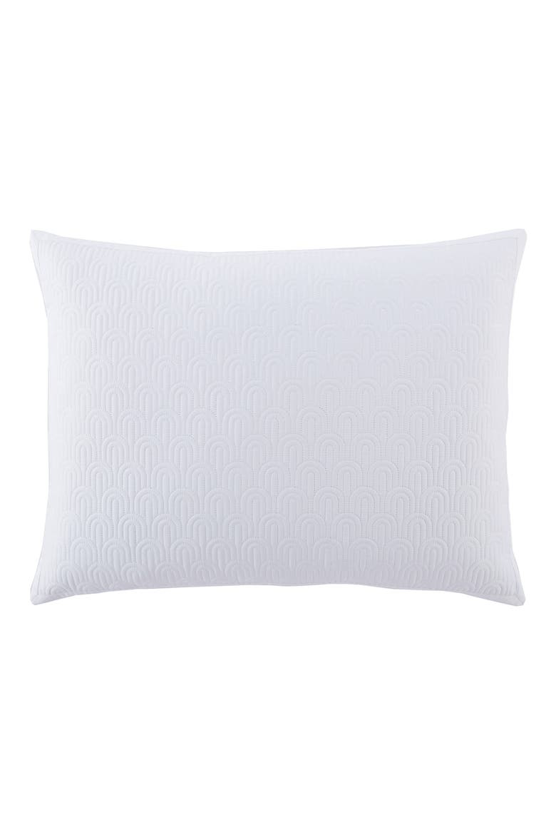 Quilted Sham, Main, color, WHITE