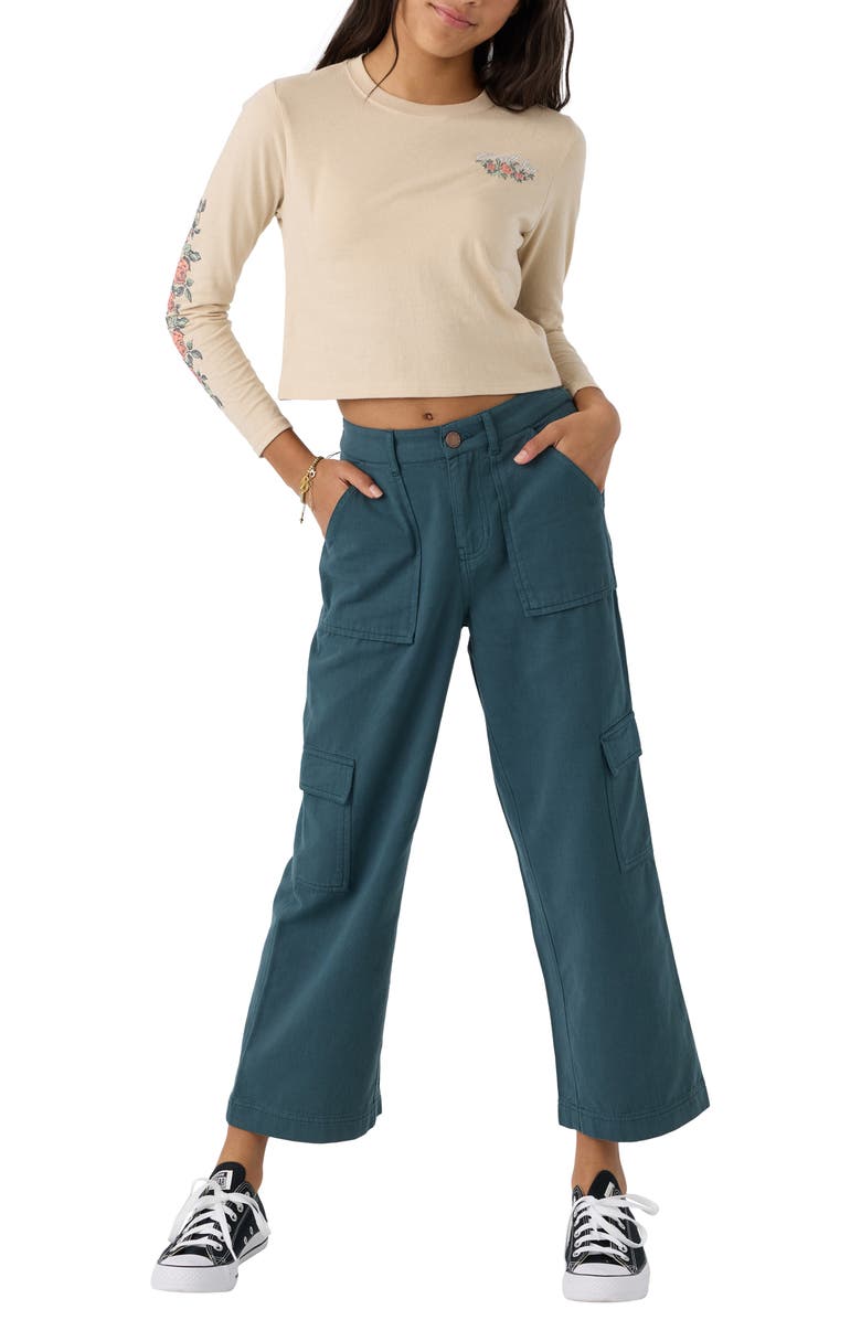 O'Neill Kids' Summer Cargo Ankle Pants, Alternate, color,
