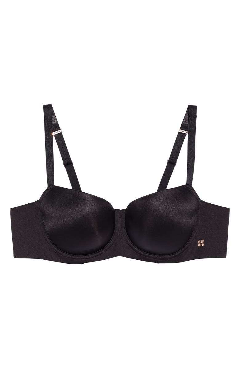SAVAGE X FENTY Savage Not Sorry Low Cut Balconette Bra, Alternate, color, Black Caviar