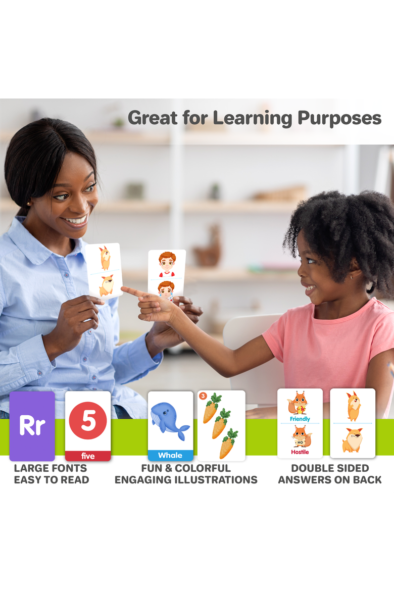 ABC Learning Flash Cards for Toddlers, Alternate, color, 60 ABC Cards