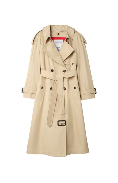 Long Gabardine Fitzrovia Trench Coat with Warmer