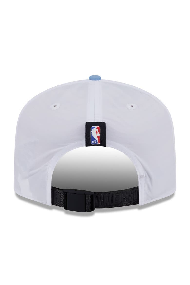 Men's New Era White/Light Blue Memphis Grizzlies 2025 NBA Draft On-Stage Nylon 19TWENTY Adjustable Hat, Alternate, color, White