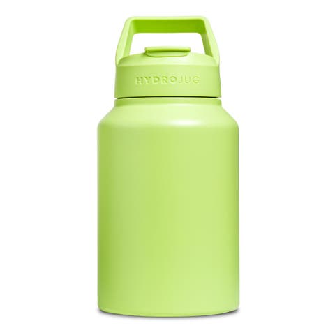 Sport Half Gallon Water Bottle with Straw 64oz, Leakproof Insulated Tumbler for Gym or Outdoor