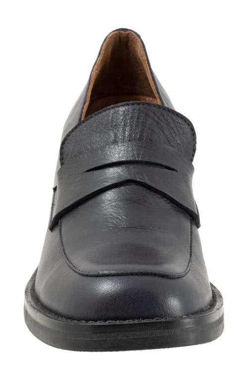 Bueno Ruth Penny Loafer Pump In Blue