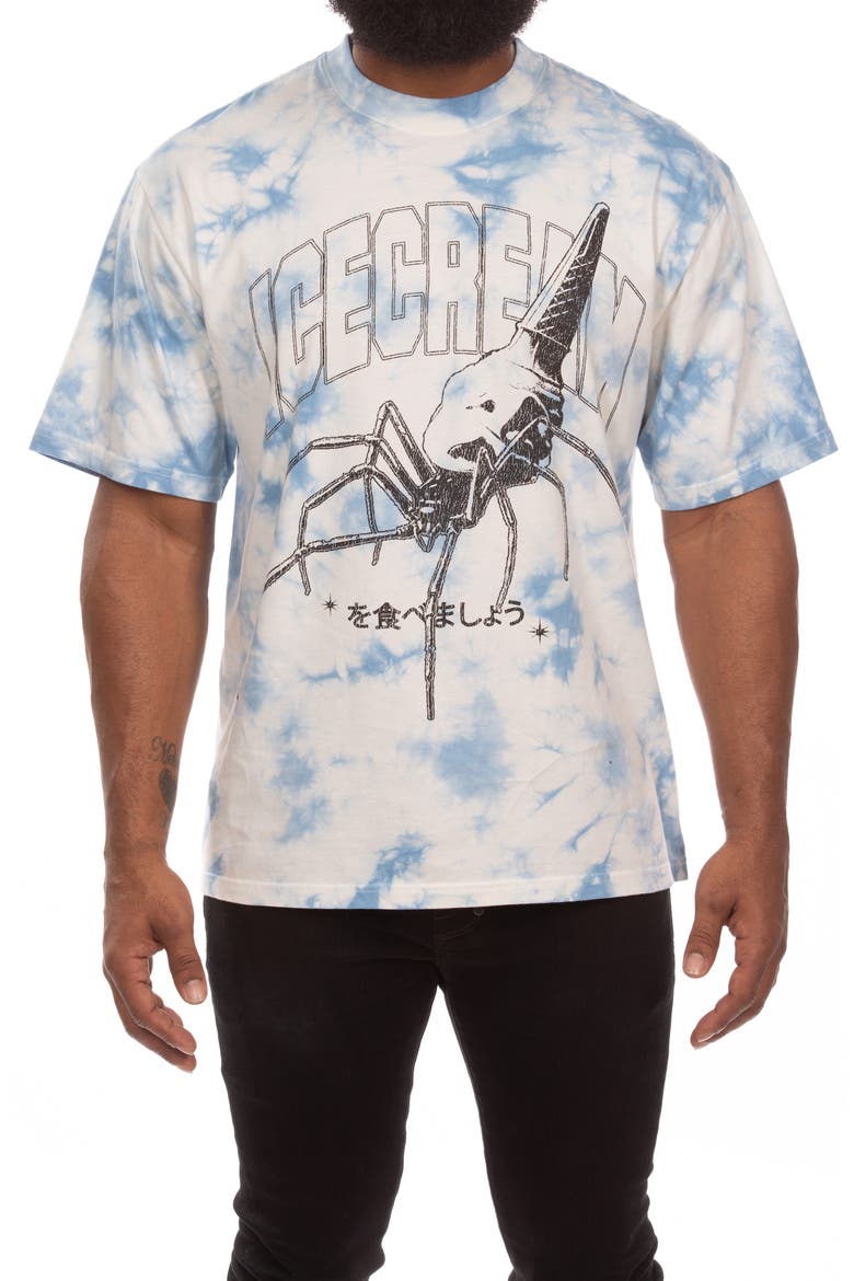 Creepy Crawler Graphic T-Shirt, Main, color, FOG