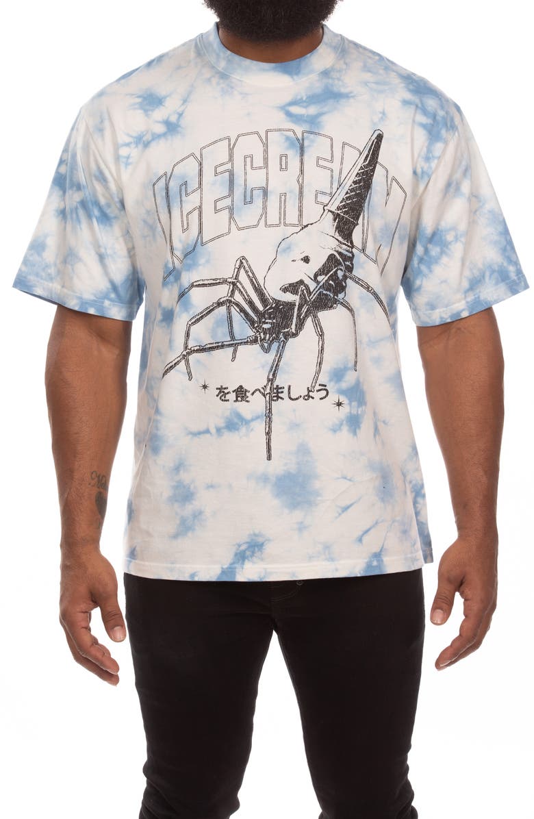 ICECREAM Creepy Crawler Graphic T-Shirt, Main, color, Fog