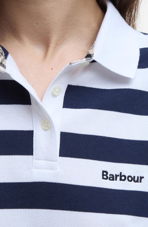 BARBOUR BARBOUR ASHBOURNE STRIPE STRETCH COTTON POLO SHIRT 