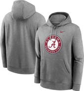 Nike Men's Nike Heather Gray Alabama Crimson Tide Primetime Alternate Logo Club Fleece Pullover Hoodie