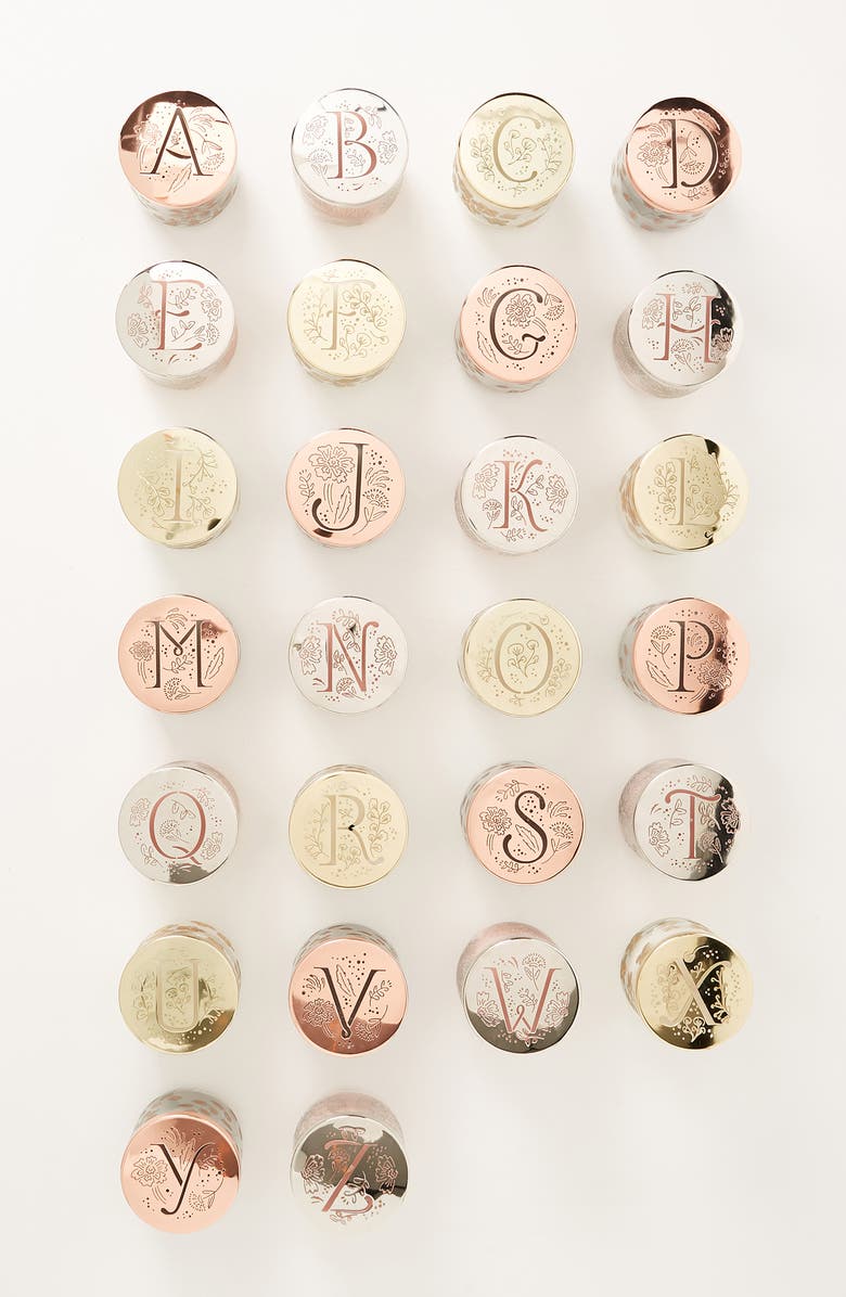 Anthropologie Home Lumi Monogram Scented Candle, Alternate, color, 