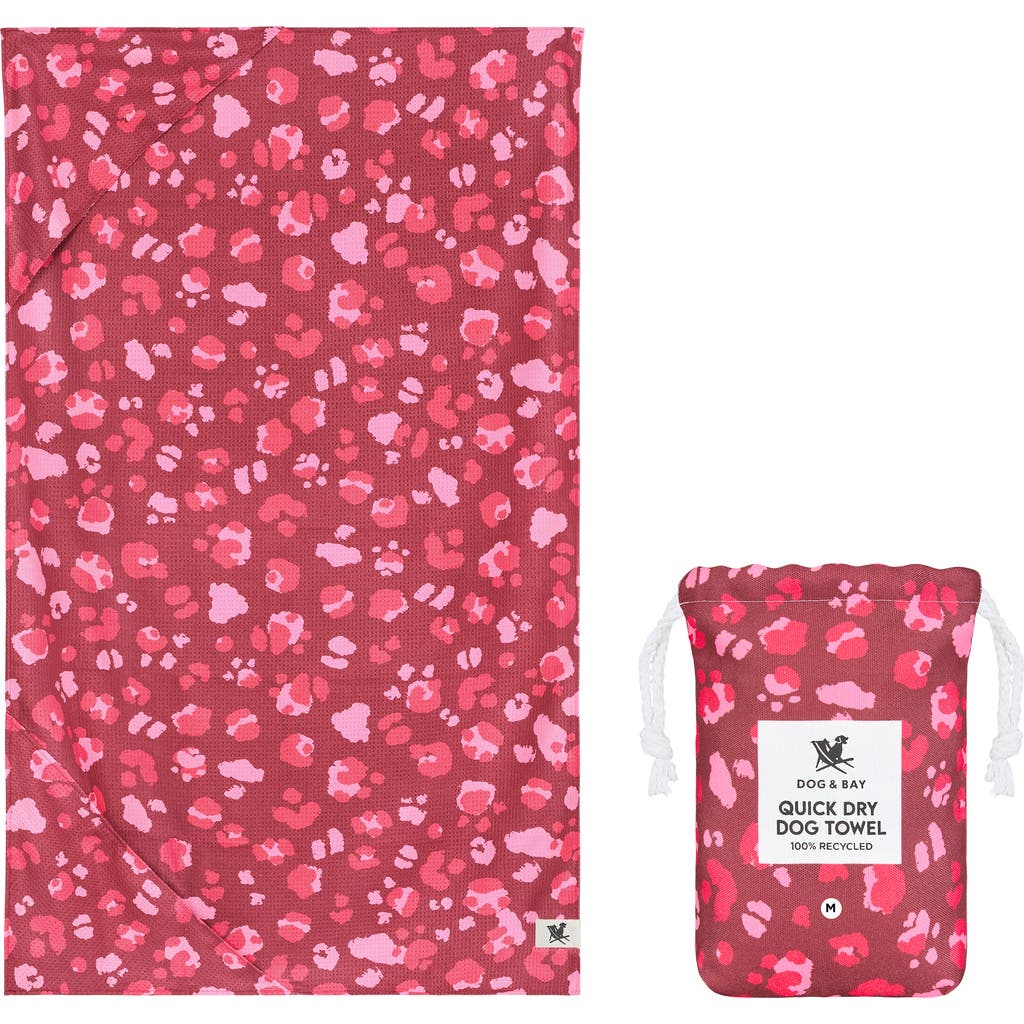 Dock & Bay Dog Towel in Pink Paws  product