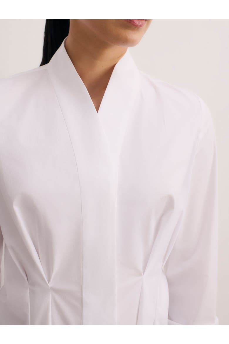 Avio Cotton Blouse, Alternate, color, White