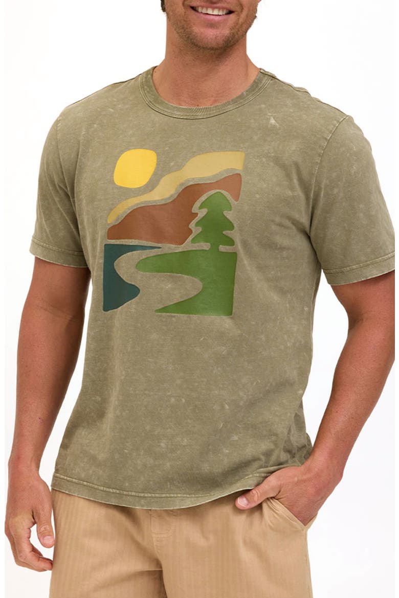 Nature Hike Graphic T-Shirt, Main, color, KELP