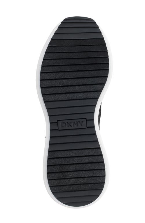 Shop Dkny Zacata Platform Wedge Sneaker In Black