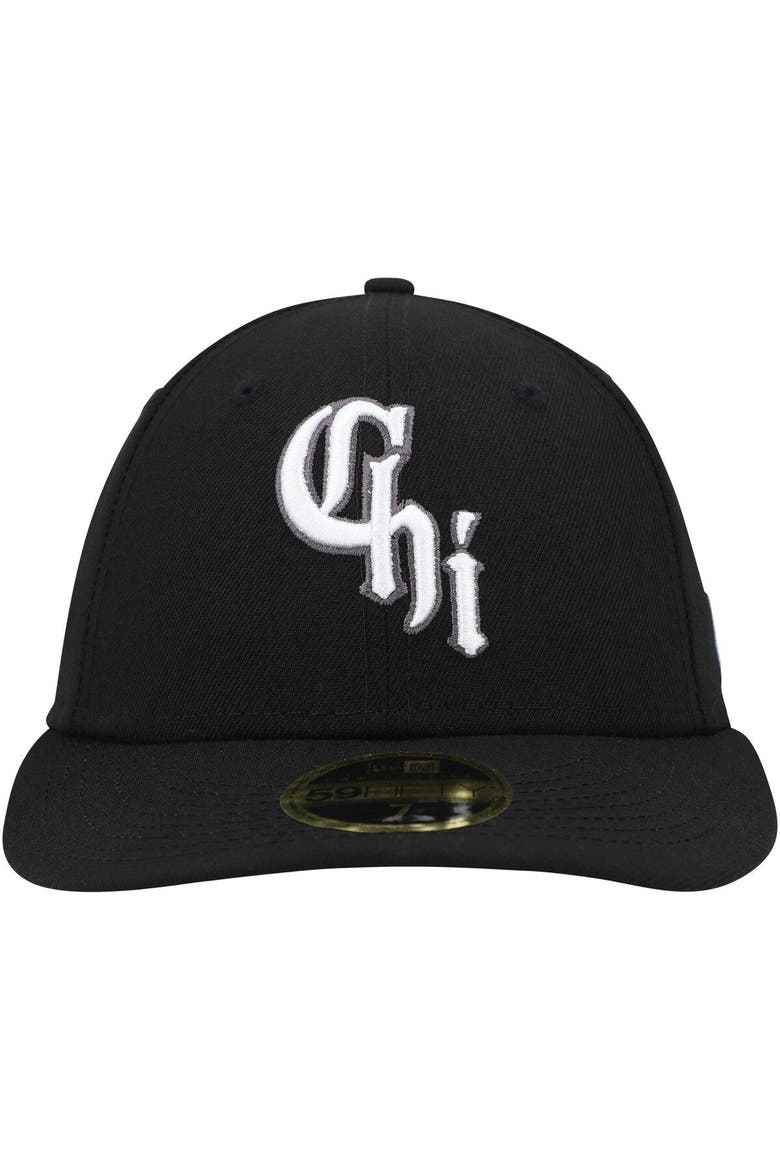 Men's New Era Black Chicago White Sox City Connect 59FIFTY Fitted Hat, Alternate, color, Black