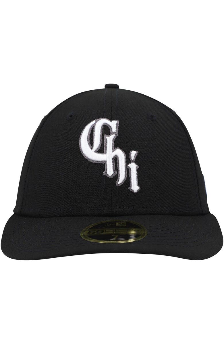 New Era Men's New Era Black Chicago White Sox City Connect 59FIFTY Fitted Hat, Alternate, color, Black