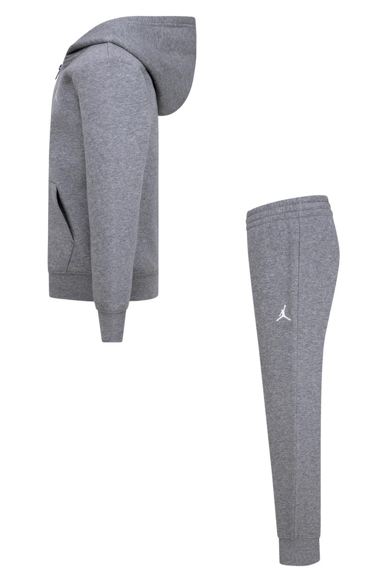 Kids' Brooklyn Fleece Full Zip Hoodie & Joggers Set, Alternate, color, GEHCARBON