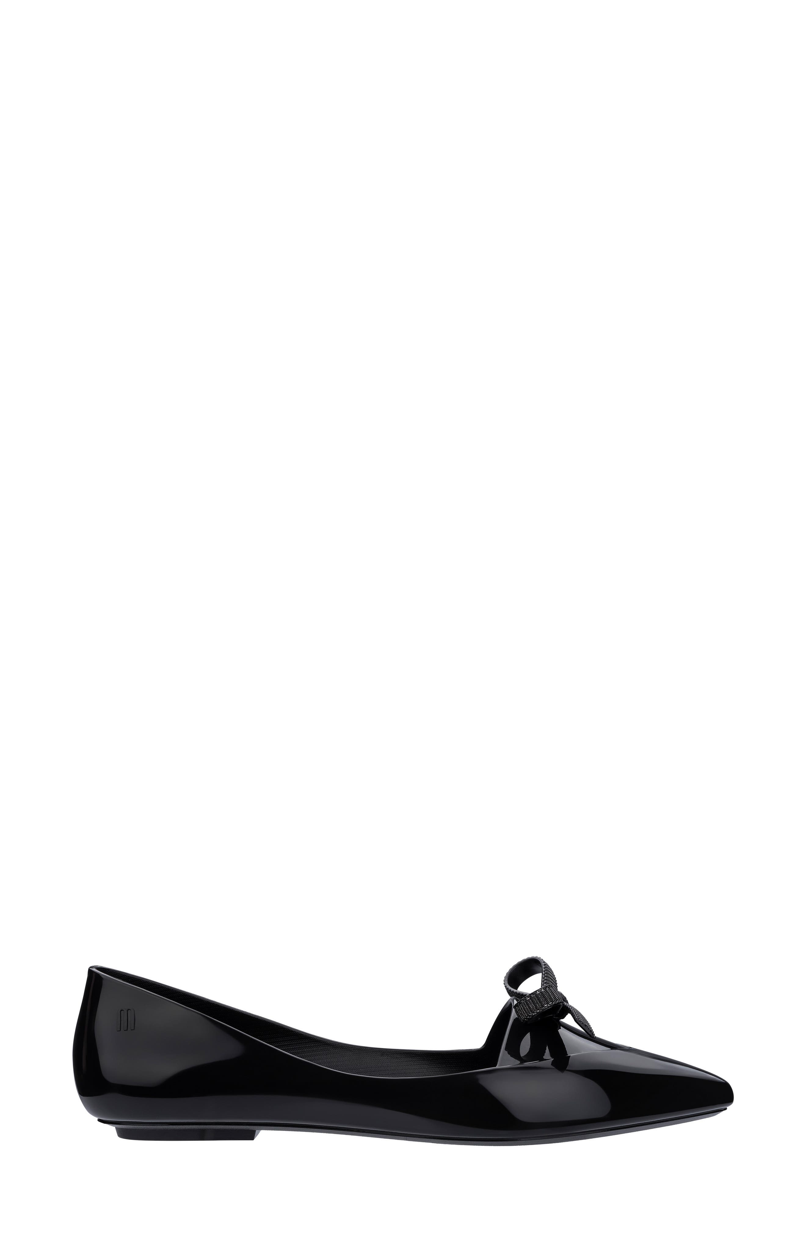 Melissa x Jason Wu Bow Jelly Flat, Alternate, color, 