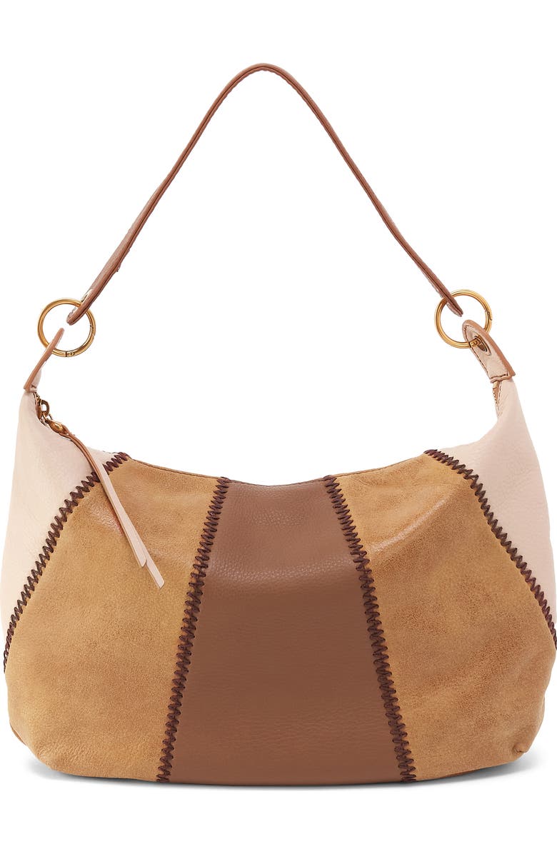 HOBO Opal Leather Shoulder Bag, Main, color, Timber Brown