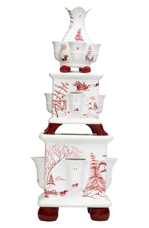 Juliska Country Estate Winter Frolic 11" Tulipiere Tower In Multi