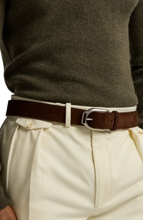 Brown Suede Belt