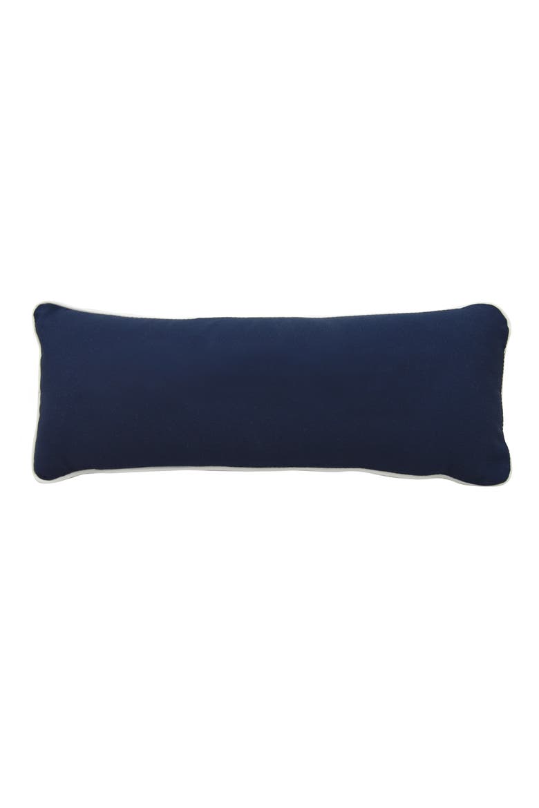 Cape Series Whisket Tango Foxtrot Mini Lumbar Indoor/Outdoor Decorative Accent Pillow Decor, Alternate, color, Blue