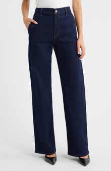 FRAME The High Waist Straight Leg Trouser Jeans