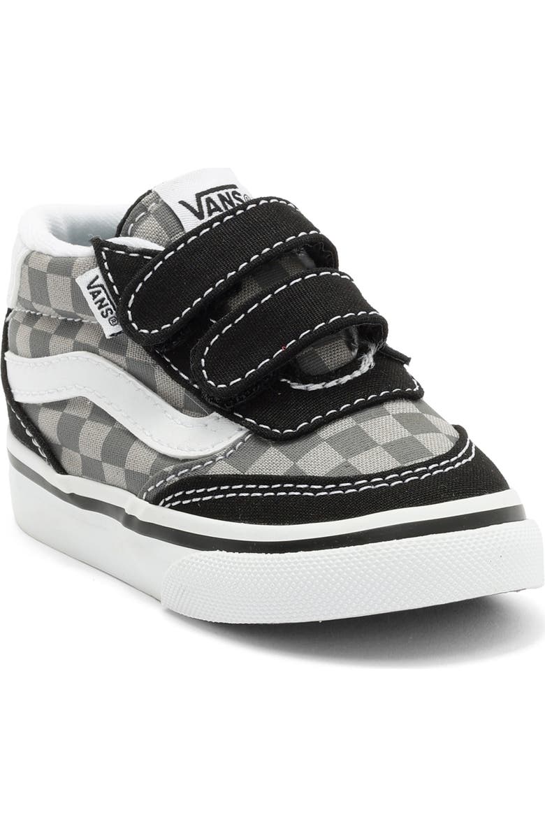 Vans Kids' Brooklyn Mid Top Sneaker, Main, color, Tonal Check Pewter