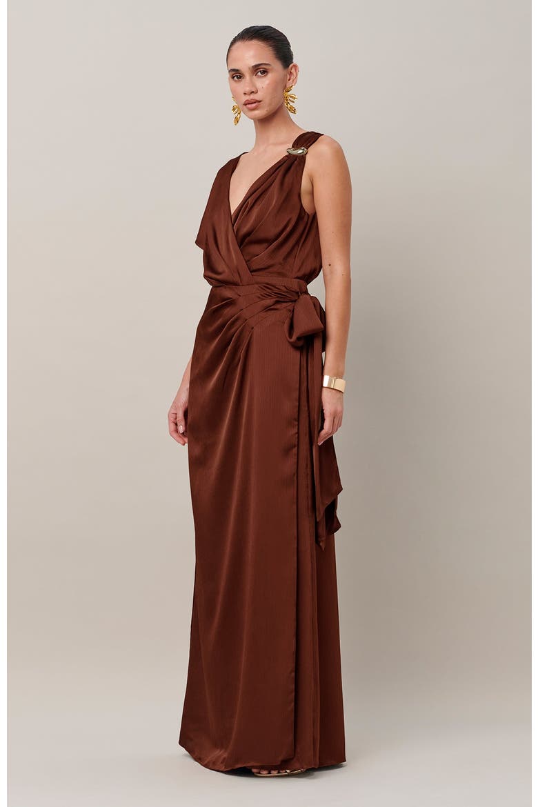 Benny Maxi Dress, Alternate, color, Rust