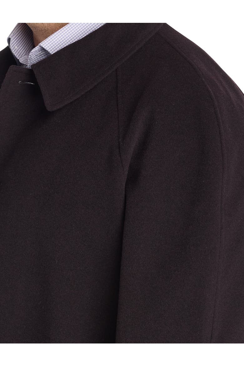 Big & Tall Kobler Overcoat, Alternate, color, WINE