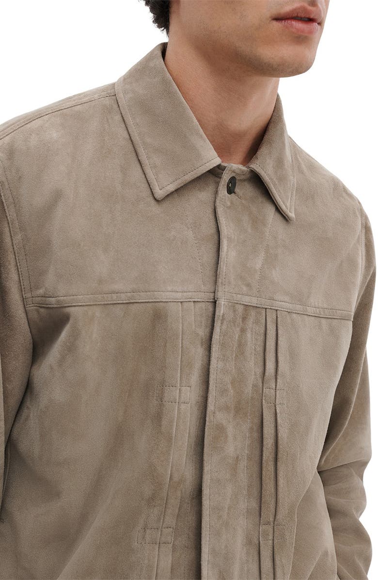 rag & bone Dwight Goatskin Suede Jacket, Alternate, color, Mink