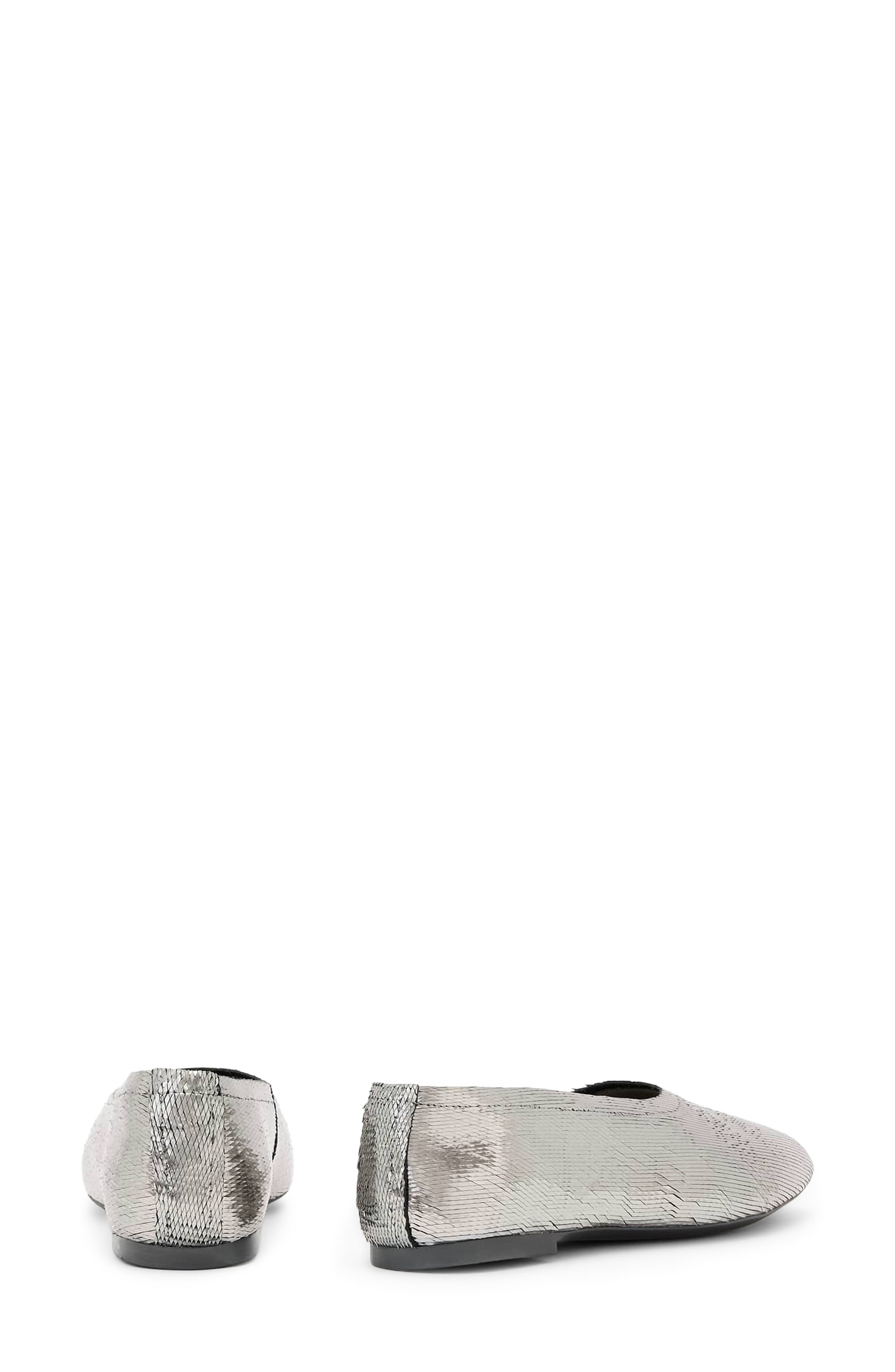 AllSaints Hailee Flat, Alternate, color, Gunmetal Grey