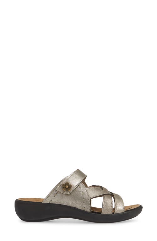Romika ® Ibiza 99 Slide Sandal In Platin Leather
