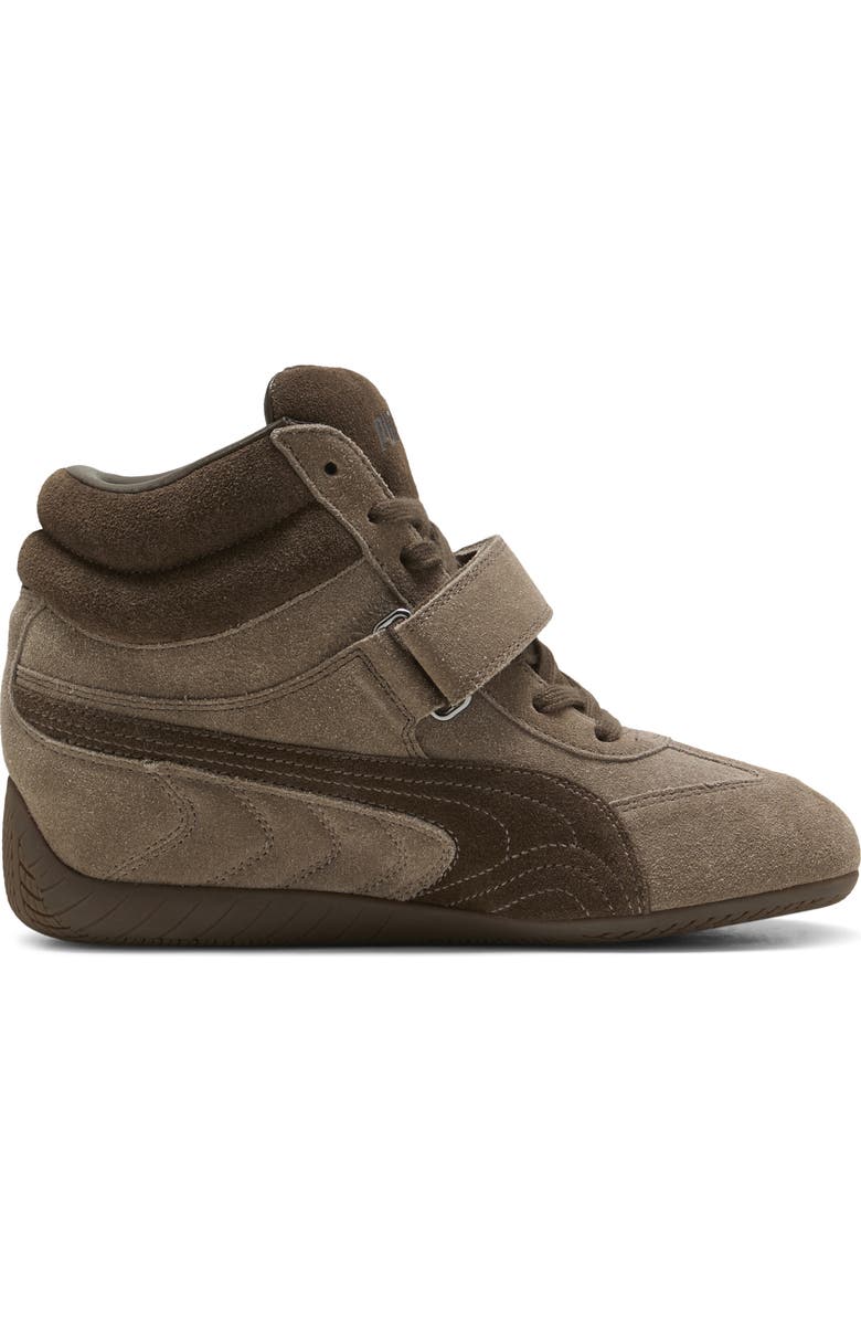 PUMA Speedcat Wedge Sneaker, Alternate, color, Totally Taupe/ Chocolate