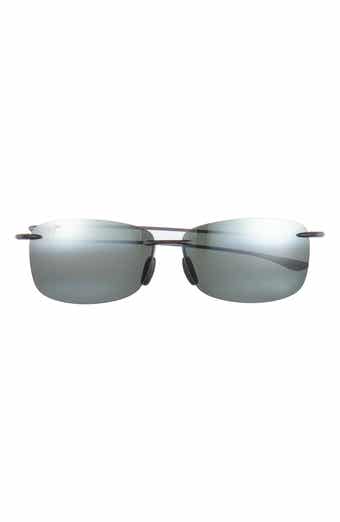 Akau 62mm Polarized Rectangular Sunglasses