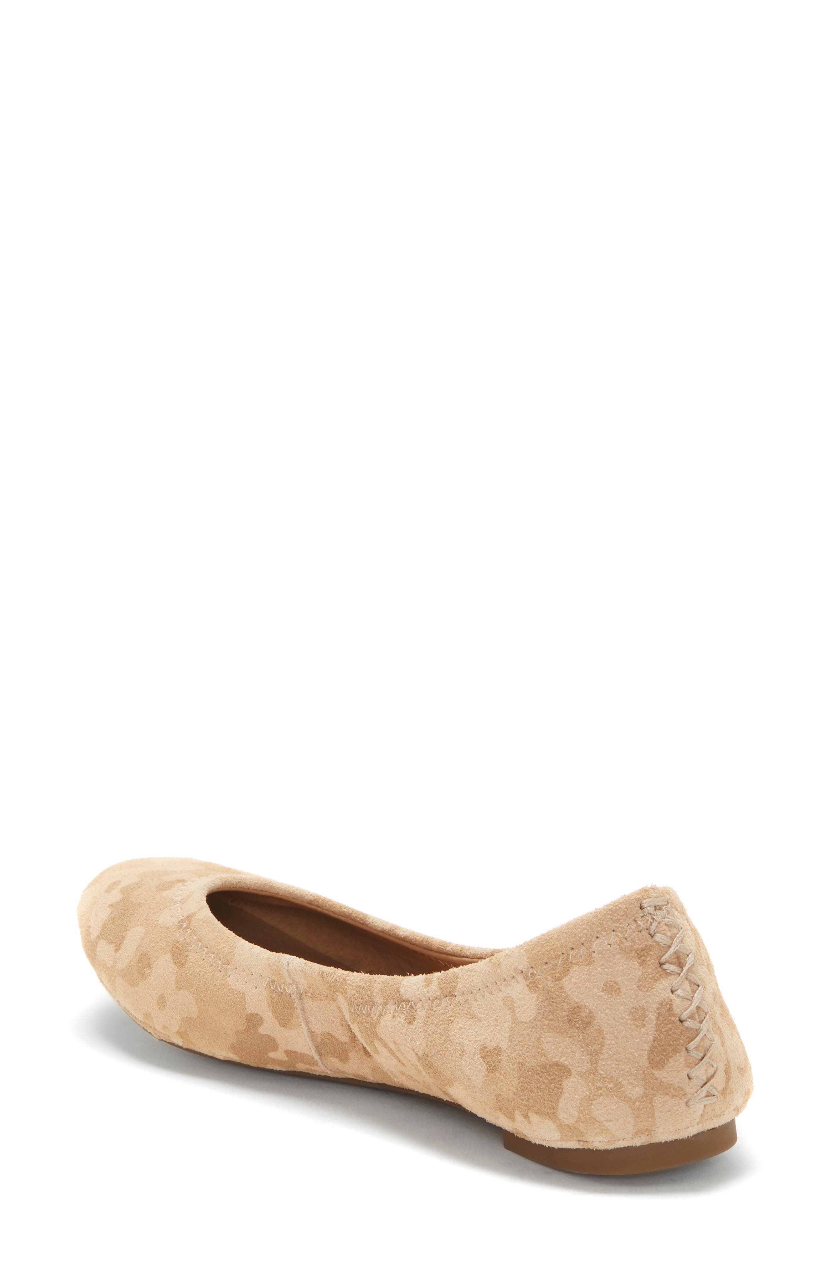 'Emmie' Flat, Alternate, color, STONE LEATHER