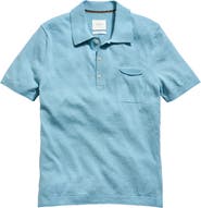 Billy Reid Cotton & Linen Blend Polo