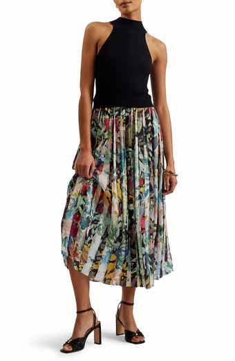 Corino Pleated Midi Dress