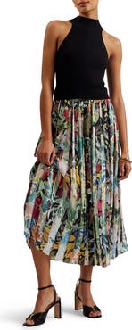 Ted Baker London Corino Pleated Midi Dress